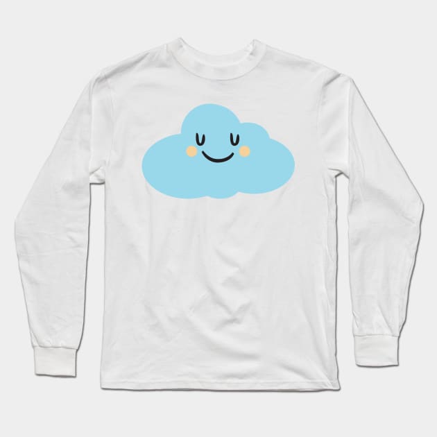 Happy Cloud Long Sleeve T-Shirt by ilaamen